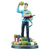 Star Trek Spock & Tribbles Christmas Fabric Mache Statue